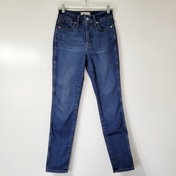 Madewell Curvy High-Rise Skinny Jeans in Coronet Wash Size 25 - Picture 4 of 14